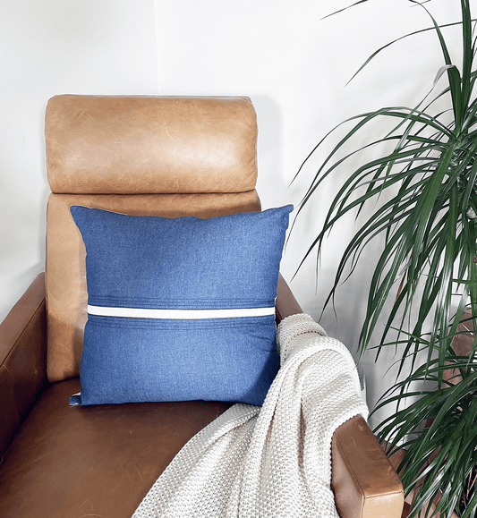 Linen & Denim Accent Pillow Cover